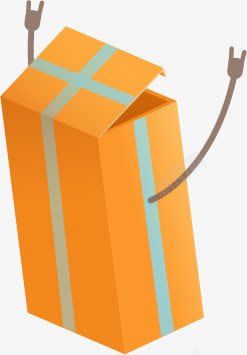 黄色立体纸箱子图标png_新图网 https://ixintu.com 图标 立体 箱子 黄色