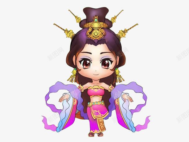 卡通手绘仙女大头女孩png免抠素材_新图网 https://ixintu.com PNG 仙女 动漫 可爱 大头 女孩 桃红色
