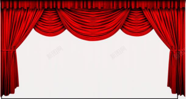 帷幕psd免抠素材_新图网 https://ixintu.com 帘 帷幕 红色