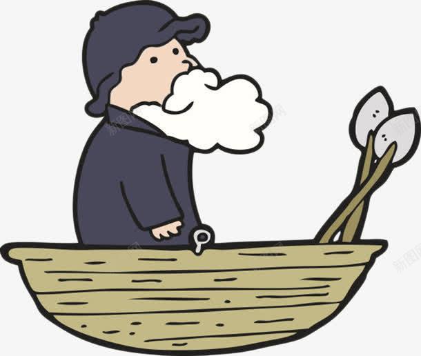 卡通老人船上钓鱼png免抠素材_新图网 https://ixintu.com 免扣 免费下载 农民 卡通手绘 卡通渔夫 池塘 渔夫 钓鱼 鱼塘 鱼竿