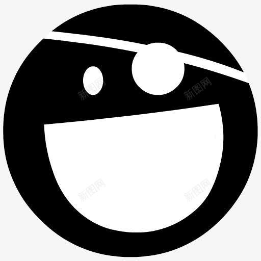 黑色独眼龙表情png免抠素材_新图网 https://ixintu.com 独眼龙 表情 黑色