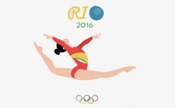 里约奥运会体操运动员素材