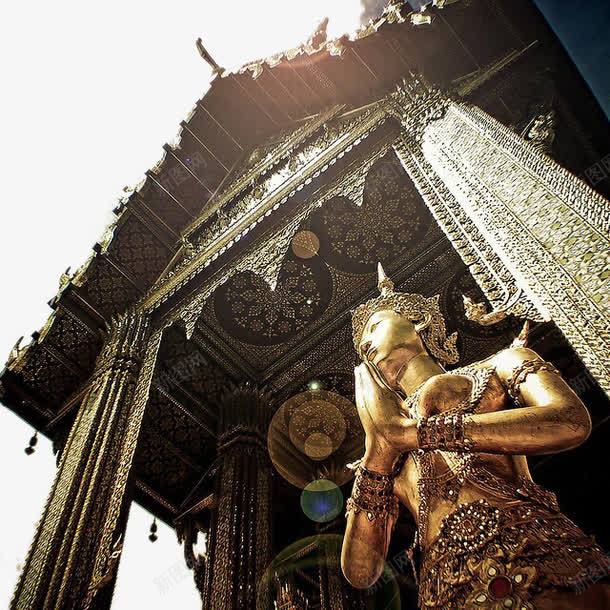 泰国寺庙金佛png免抠素材_新图网 https://ixintu.com 旅游 泰国寺庙 装饰图案 金佛