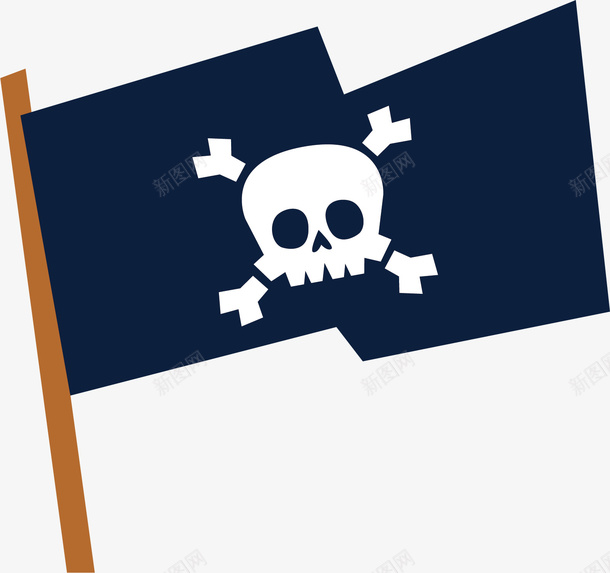 卡通海盗旗矢量图图标ai_新图网 https://ixintu.com PNG图 PNG图下载 创意卡通 卡通 卡通插图 插图 旗子 海盗旗 矢量图