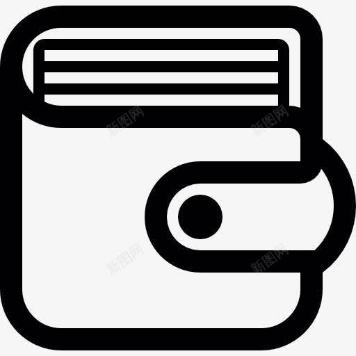 钱包拉链图标png_新图网 https://ixintu.com 业务 拉链 皮夹 钱包