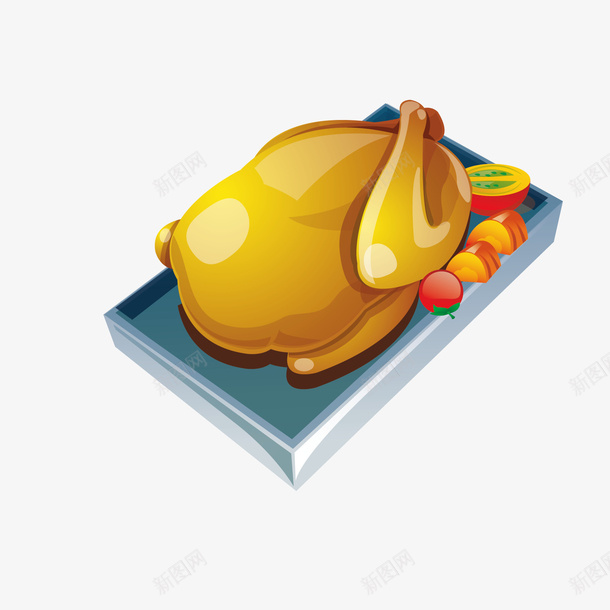 美味烤鸡矢量图ai免抠素材_新图网 https://ixintu.com 烤鸡 美味 肉 矢量图