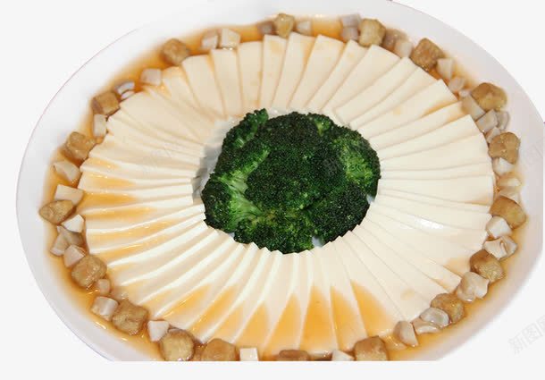 鹅肝千页豆腐png免抠素材_新图网 https://ixintu.com 产品实物 拼盘 美味 菜肴 豆腐 鹅肝