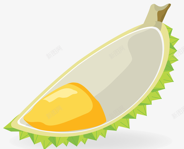 切片卡通水果榴莲png免抠素材_新图网 https://ixintu.com 切片 卡通 卡通水果 卡通风格 水果 水果之王榴莲 矢量榴莲