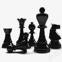 国际象棋png免抠素材_新图网 https://ixintu.com 国际象棋 棋子 西洋棋 黑色