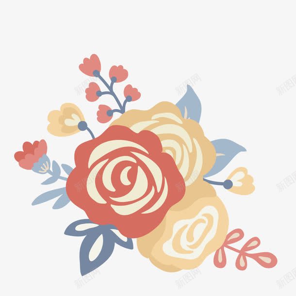 月季花红色png免抠素材_新图网 https://ixintu.com 图案 月季花 红色