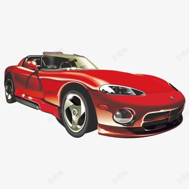 精美红色跑车矢量图ai免抠素材_新图网 https://ixintu.com 红色跑车 豪车 跑车 矢量图