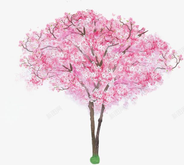 植物花朵树木粉色卡通修饰png免抠素材_新图网 https://ixintu.com 修饰 卡通 树木 植物 粉色 花朵