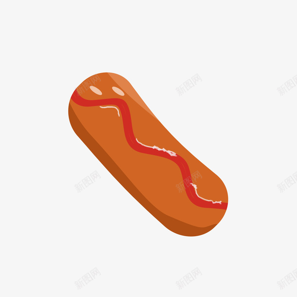 原创手绘食品香肠元素图白底图psd免抠素材_新图网 https://ixintu.com 免扣 白底 食物 香肠