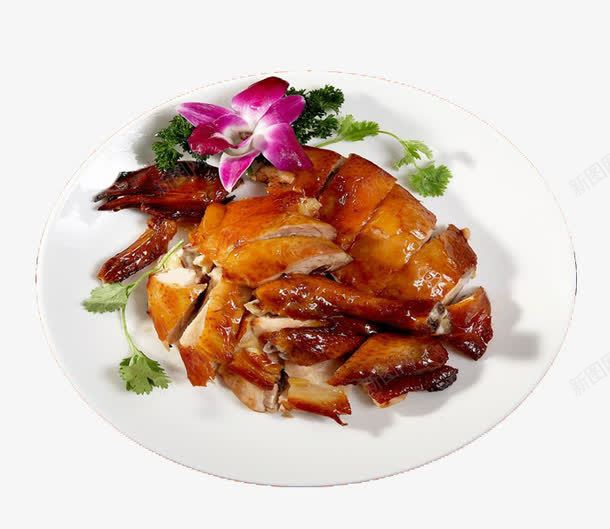 一盘烤鸭png免抠素材_新图网 https://ixintu.com 一盘 实物 烤鸭 食物