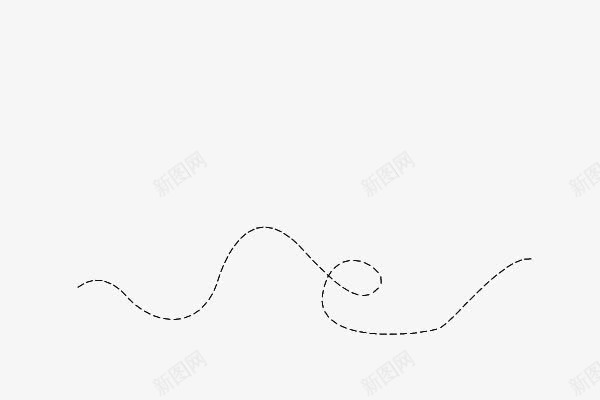 黑色断续细线png免抠素材_新图网 https://ixintu.com 断续 黑色