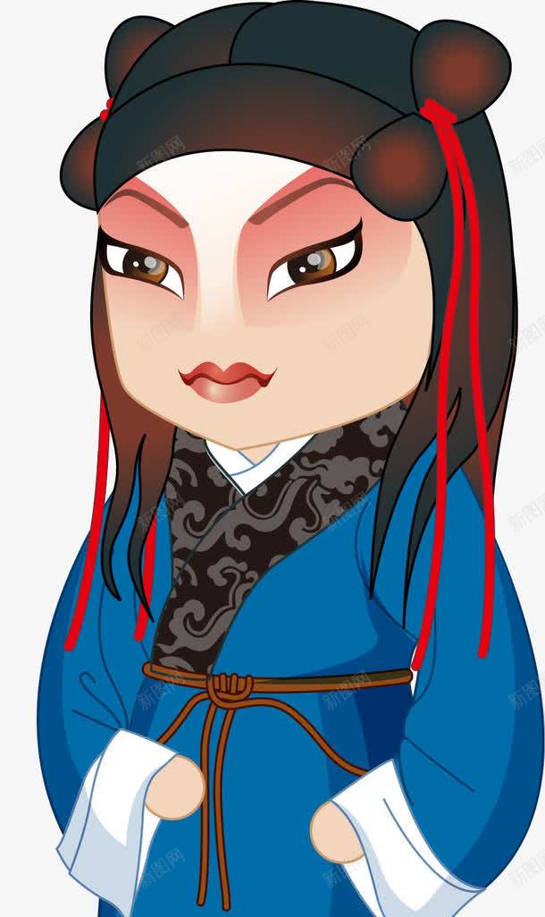 卡通京剧扮相png免抠素材_新图网 https://ixintu.com 书童 京剧扮相 卡通 国粹