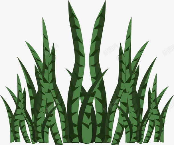 手绘水草png免抠素材_新图网 https://ixintu.com 手绘 植物 水草