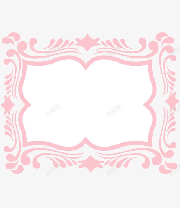 花纹标签标志标题边框png免抠素材_新图网 https://ixintu.com 标志 标签 花纹