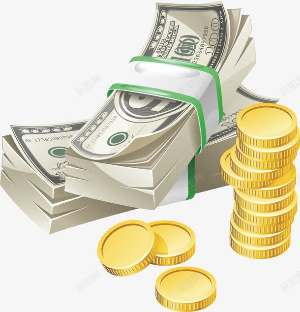 金融钱票金币png免抠素材_新图网 https://ixintu.com 金币 金融 钱票