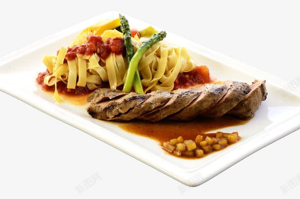 干拌面png免抠素材_新图网 https://ixintu.com 传统美食 传统面食 大肉面 宽面 火腿面 肉肠面 色香味菜品 面 面食美食摄影 餐饮美食