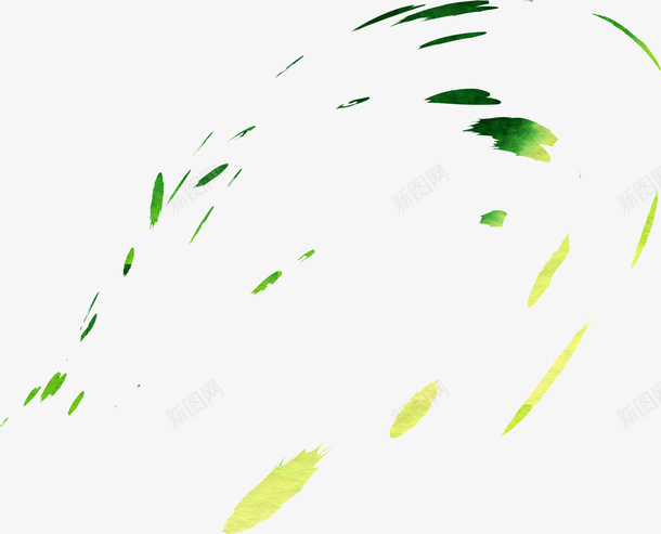 黄绿色渐变飞舞的叶片png免抠素材_新图网 https://ixintu.com 叶片 渐变 飞舞 黄绿色
