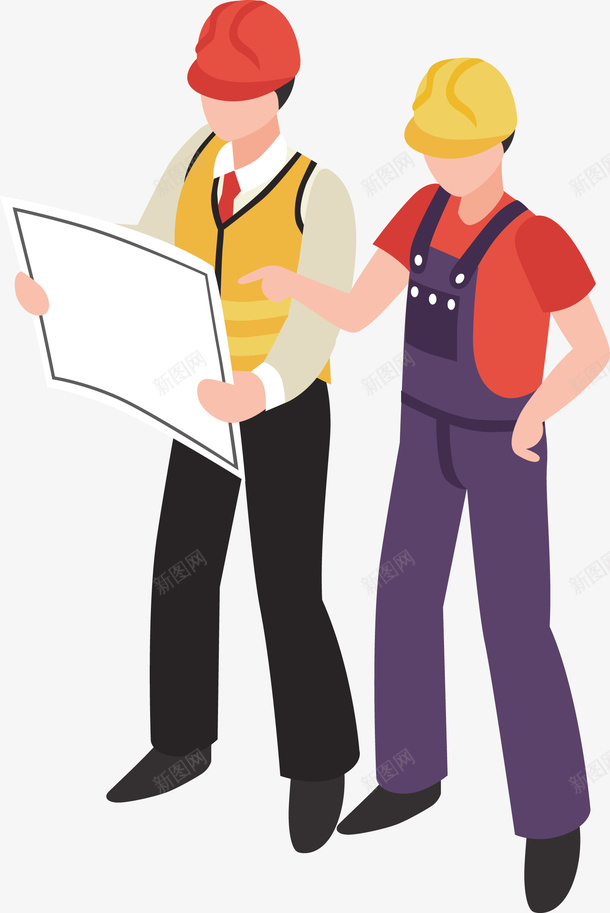 两个工程师正在看图纸矢量图eps免抠素材_新图网 https://ixintu.com 工程 工程图纸 工程师 工程师PNG 看图纸 矢量工程师 矢量图