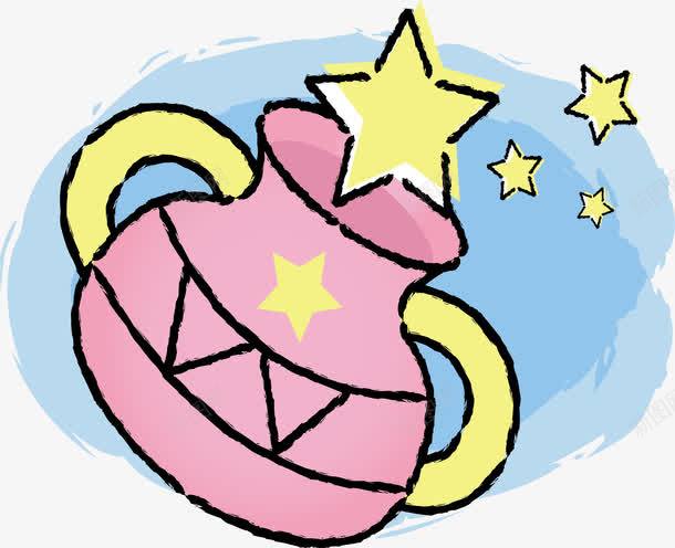 水瓶座星座矢量图ai免抠素材_新图网 https://ixintu.com 卡通 星座 水瓶座 矢量图