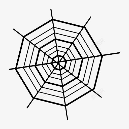 蜘蛛网icon图标png_新图网 https://ixintu.com 蜘蛛网