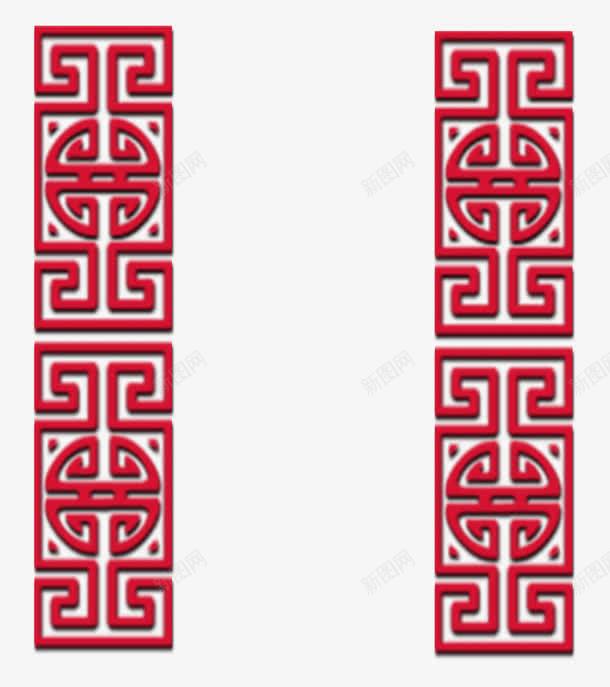 红色中国风边框png免抠素材_新图网 https://ixintu.com 中国风 古典 红色