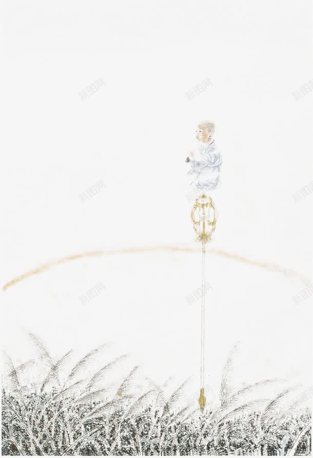 打坐小和尚png免抠素材_新图网 https://ixintu.com