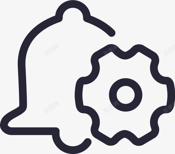 设置提醒图标png_新图网 https://ixintu.com 提醒 设置