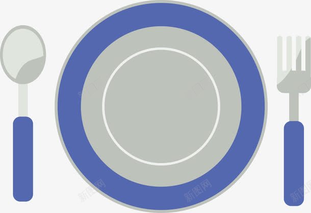 盘子和刀叉png免抠素材_新图网 https://ixintu.com 元素 快到碗里来 碟子 金属 食物