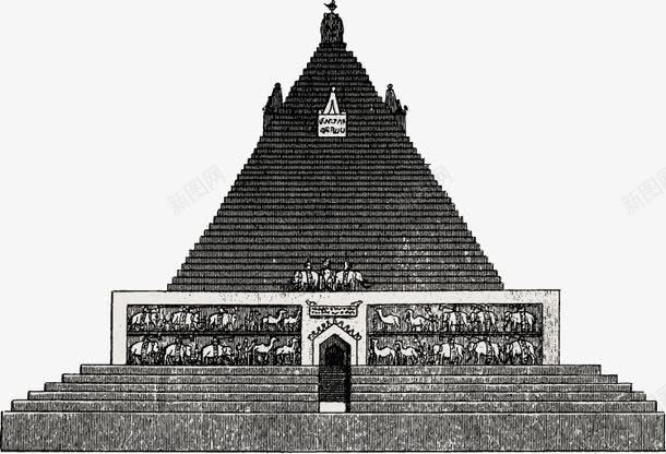 手绘埃及金字塔图案矢量图ai免抠素材_新图网 https://ixintu.com 图案 埃及 手绘 金字塔 矢量图