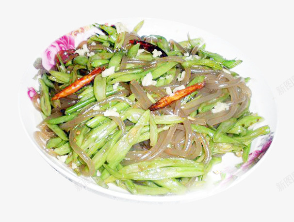 豆角红薯粉png免抠素材_新图网 https://ixintu.com 产品实物 搭配 红薯粉 美味 美食 豆角 餐饮