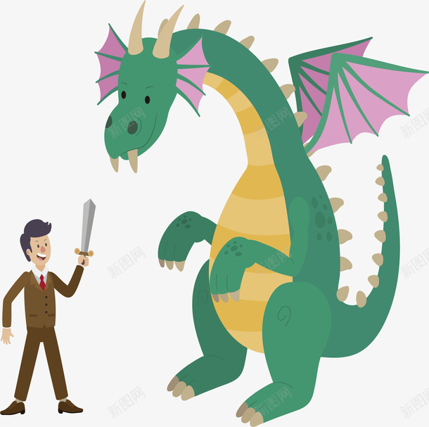 挑战困难勇斗恶龙矢量图ai免抠素材_新图网 https://ixintu.com 不屈不挠 不惧困难 勇斗恶龙 战胜困难 才能克服挑战 挑战困难 矢量png 矢量图 顽固 顽强