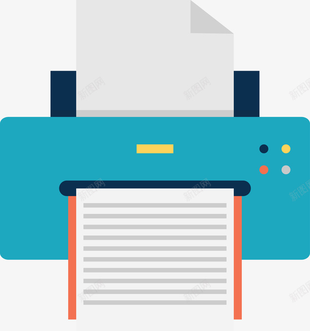 打印机矢量图ai免抠素材_新图网 https://ixintu.com 打印机 矢量图