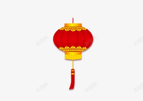 大红灯笼装饰扁平化手绘元素png免抠素材_新图网 https://ixintu.com 元素 大红灯笼 扁平化 手绘 装饰