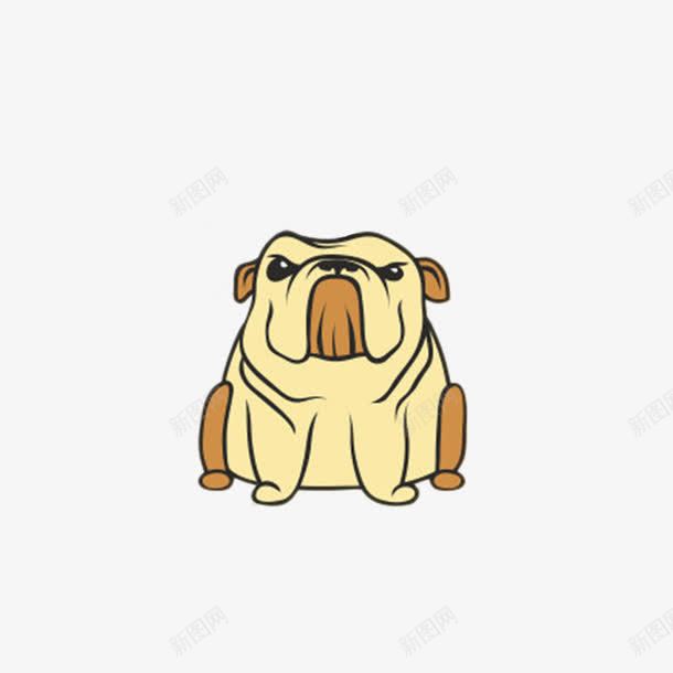 卡通吐舌头黄色斗牛犬png免抠素材_新图网 https://ixintu.com Q版 免扣 免费下载 凶悍 动物 卡通 卡通斗牛犬 宠物 强壮 犬 狗 萌