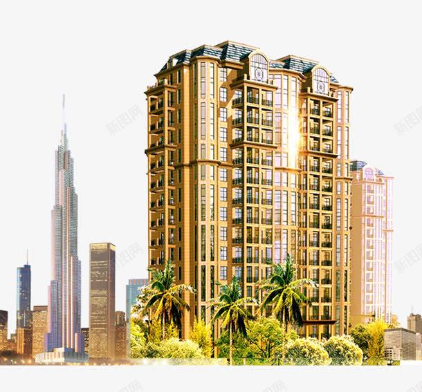 城市建筑png免抠素材_新图网 https://ixintu.com 商业圈 大楼 建筑