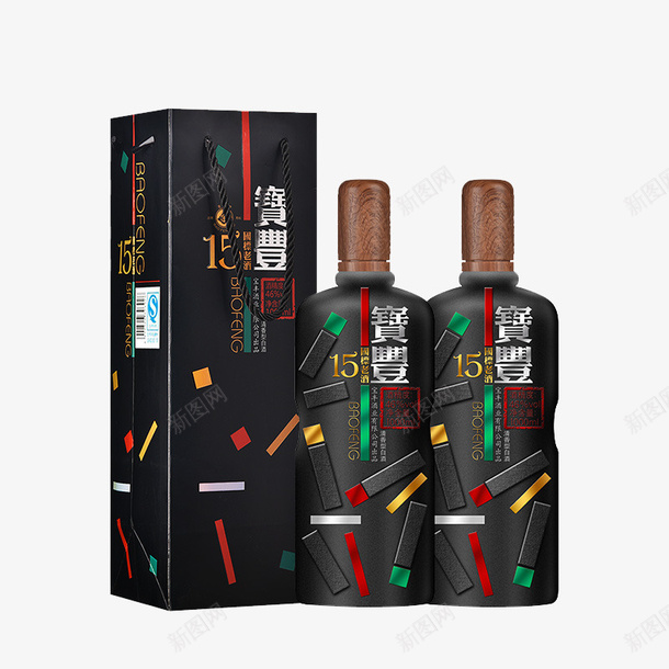 宝丰国标老酒清香型白酒png免抠素材_新图网 https://ixintu.com 中国名酒 名烟名酒 宝丰国标老酒 清香型 白酒 礼盒装
