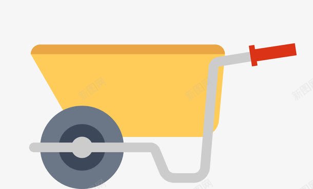 拖车png免抠素材_新图网 https://ixintu.com 卡通 拉车 拖车 矢量图拖车