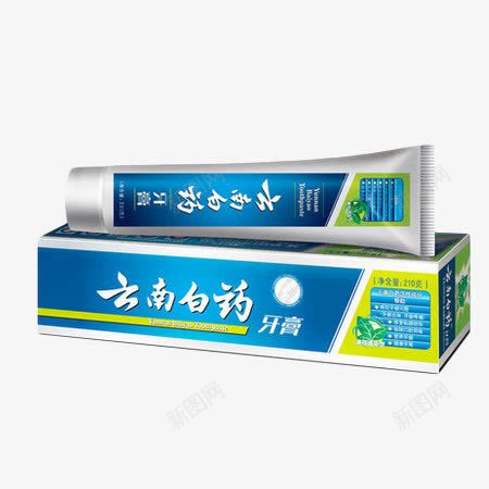 云南白药抑菌除味牙膏png免抠素材_新图网 https://ixintu.com 云南白药 产品实物 抑菌除味 牙膏 牙膏盒