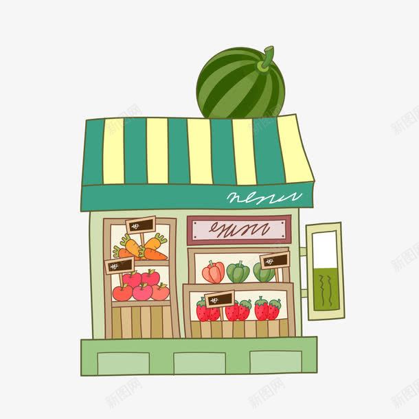 手绘水果店png免抠素材_新图网 https://ixintu.com 手绘水果 水果 水果店 食物