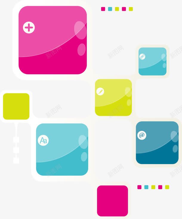 精美几何图标png_新图网 https://ixintu.com 不规则 不规则图形 几何 几何图案 矢量几何 矢量图形