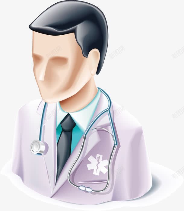 男医生png免抠素材_新图网 https://ixintu.com 元素 医疗 扁平 男医生 科学