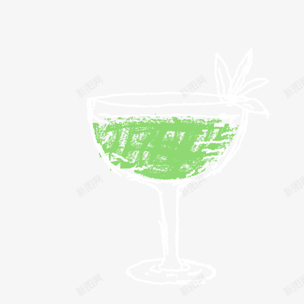 白绿色的杯装鸡尾酒矢量图ai免抠素材_新图网 https://ixintu.com 杯装鸡尾酒 白色 绿色 绿色酒水 酒水 鸡尾酒 矢量图