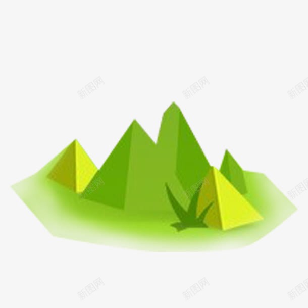 卡通png免抠素材_新图网 https://ixintu.com 动漫 卡通 山峰