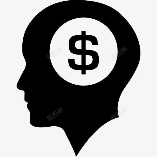 货币美元硬币在光头侧视图图标png_新图网 https://ixintu.com 人 企业 商人 头 硬币 秃头 美元 钱 钱包