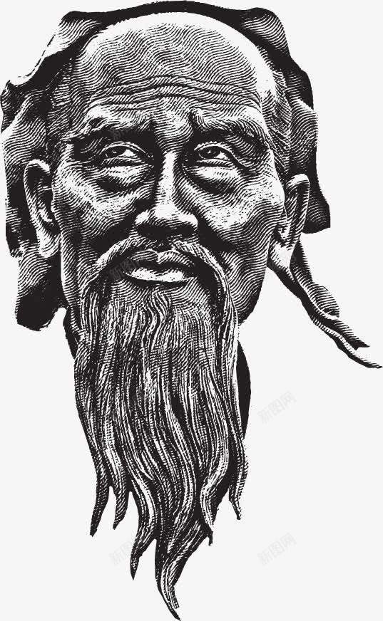 人头png免抠素材_新图网 https://ixintu.com 人头 免费矢量下载 古人 复古 手绘 插画