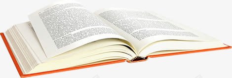 翻开的橙色的书本png免抠素材_新图网 https://ixintu.com 书本 橙色 翻开